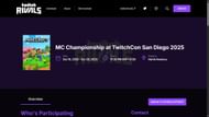 TwitchCon 2025 San Diego will have a Minecraft booth from where a copper cape can be claimed (Image via Twitch Rivals)